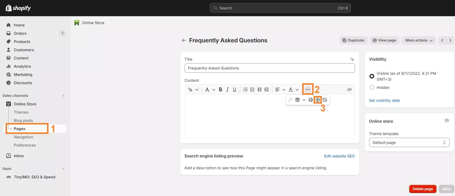 Host Videos Externally on Shopify Website