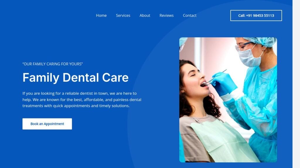 Family Dental Care Website