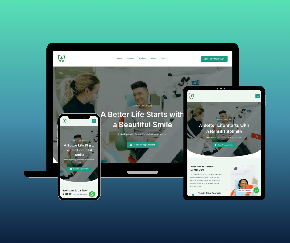 Janhavi Dental Care Website Design Portfolio